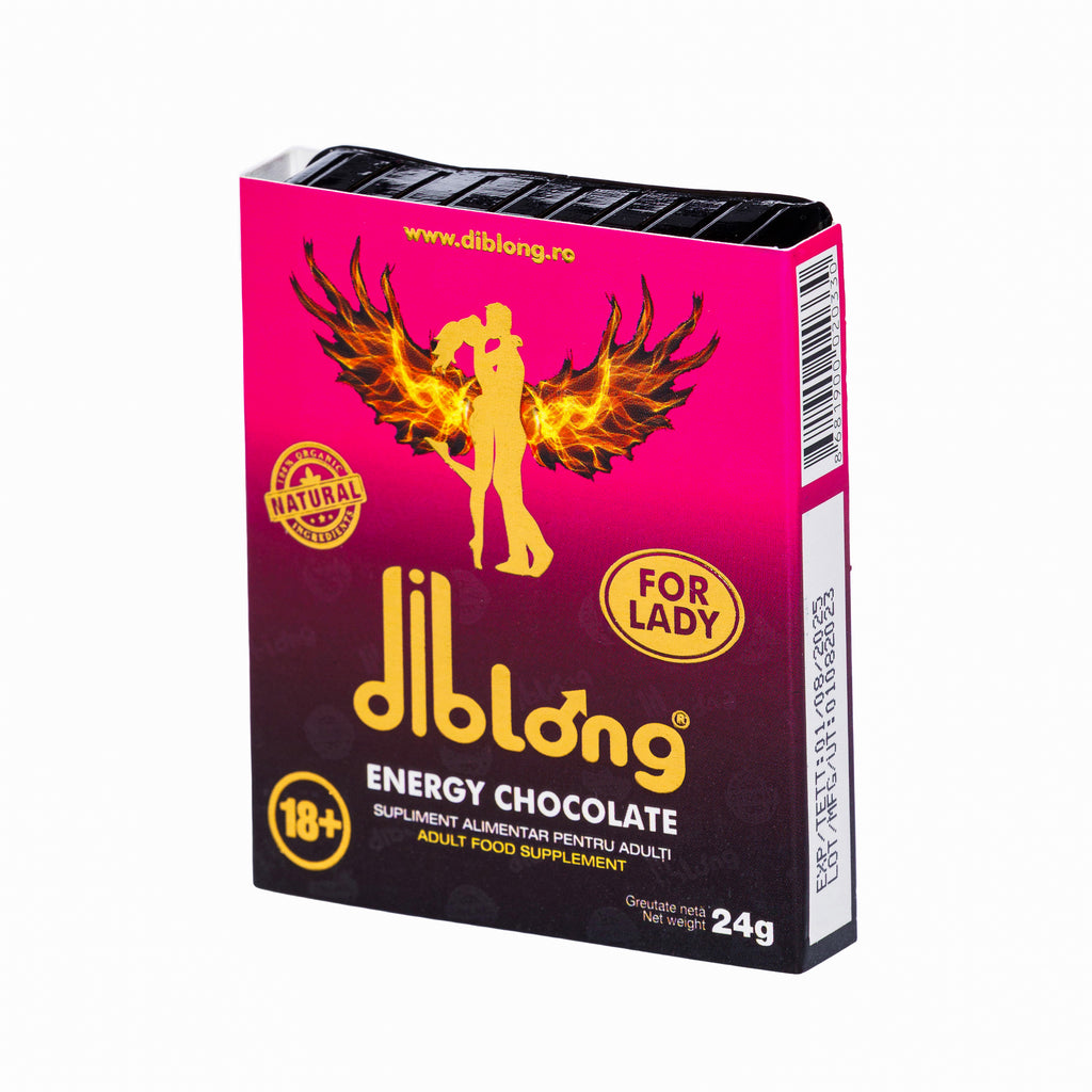 Ciocolată afrodisiac DIBLONG ENERGY CHOCOLATE for LADY, 24g