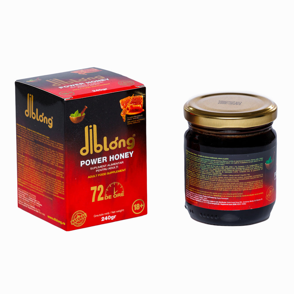 DIBLONG POWER HONEY, miere afrodisiacă premium, 240g