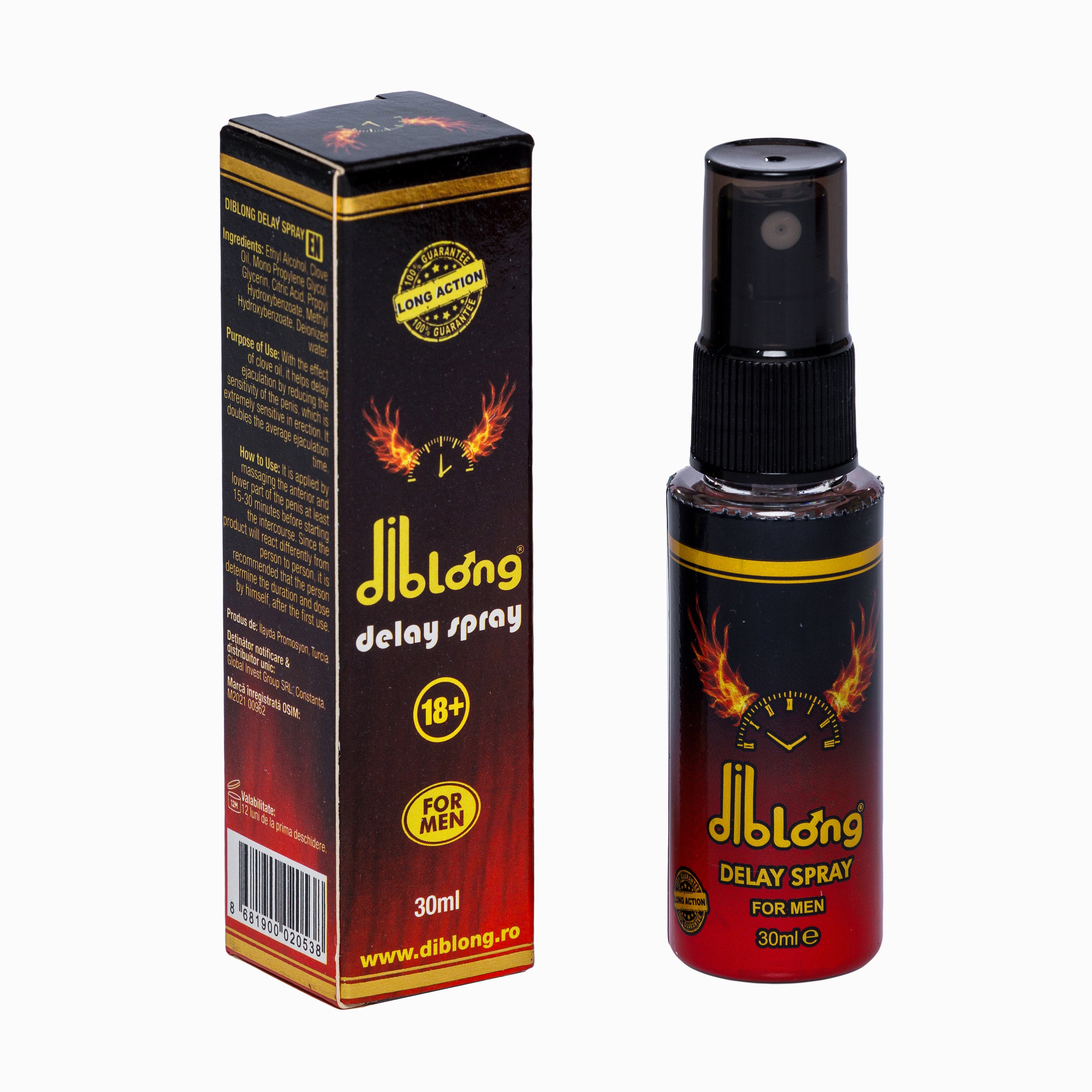 Spray Diblong Delay Long Action, pentru bărbați, 30ml