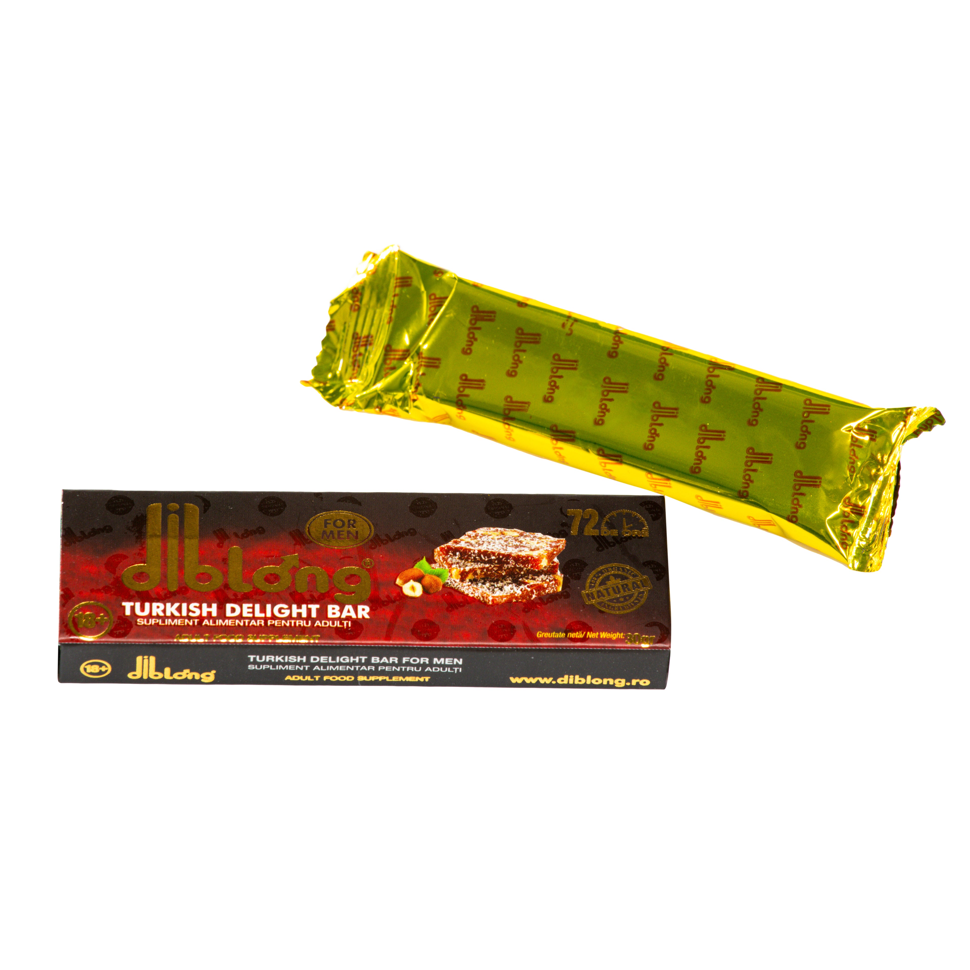 Baton afrodisiac premium DIBLONG TURKISH DELIGHT BAR, pentru barbati, 30g